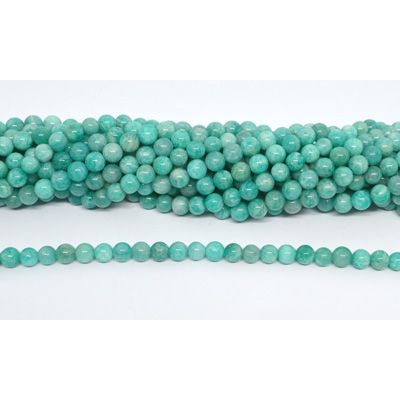 Amazonite African A Polished round 6mm strand 65 beads