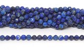 Lapis Faceted star 6mm round strand 60 beads-beads incl pearls-Beadthemup