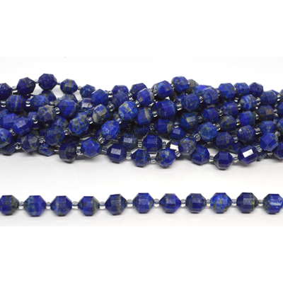 Lapis Faceted Energy Bar 8mm strand 19 beads *19cm