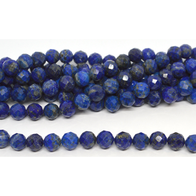 Lapis Faceted Round 10mm strand 19 beads *19cm