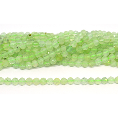 Prehnite Facted Round 6mm strand 35 beads *19cm