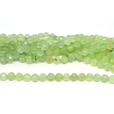 Prehnite Facted Round 8mm strand 23 beads *19cm