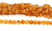Citrine A Polished 10mm Round strand 36 beads-beads incl pearls-Beadthemup