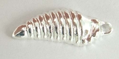 Sterling Silver Pendant Sea Shell 18mm 2 pack-findings-Beadthemup