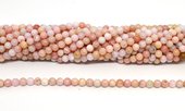 Pink Opal A polished 4mm round strand 84 beads-beads incl pearls-Beadthemup