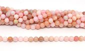 Pink Opal A polished 6mm round strand 57 beads-beads incl pearls-Beadthemup