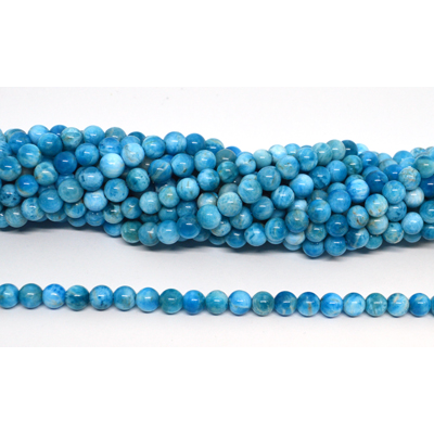 Apatite Light Polished 6mm round strand 59 beads