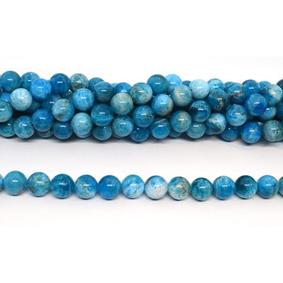 Apatite Light Polished 10mm round strand 40 beads