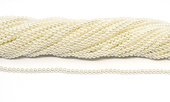 Shell Based Pearl 2mm round strand 158 beads-beads incl pearls-Beadthemup