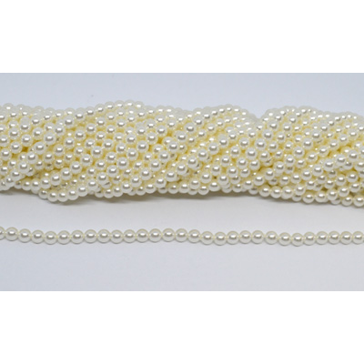Shell Based Pearl 4mm round strand 96 beads