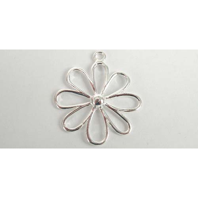 Sterling Silver Pendant Flower/Daisy 25mm