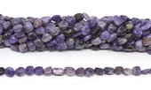Charoite Polished Nugget 8x10mm strand 40 beads-beads incl pearls-Beadthemup