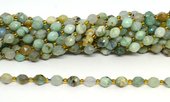 Chrysophase Faceted Diamond cut Rice strand 38 beads-beads incl pearls-Beadthemup