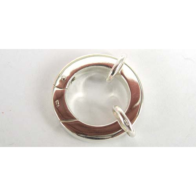 Sterling Silver Clasp Ring Opening 25mm