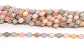 Beryl Faceted Diamond cut Rice strand 38 beads-beads incl pearls-Beadthemup
