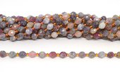 Pink Tourmaline Faceted Diamond cut Rice strand 38 beads-beads incl pearls-Beadthemup