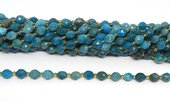 Apatite Faceted Diamond cut Rice strand 38 beads-beads incl pearls-Beadthemup
