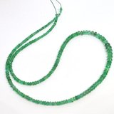 Emerald polished rondel Graduated 2.2x1-4.4x3mm str 220 beads-beads incl pearls-Beadthemup