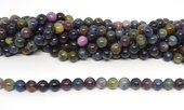 Ruby Sapphire Polished round 8mm strand 47 beads-beads incl pearls-Beadthemup