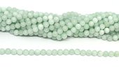 Green Angelite 6mm polished Round strand 63 beads-beads incl pearls-Beadthemup