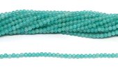 Amazonite 2mm polished round strand 170 beads-beads incl pearls-Beadthemup