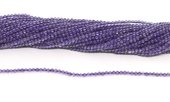 Amethyst 2mm polished round strand 210 beads-beads incl pearls-Beadthemup