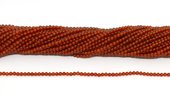 Carnelian 2mm polished round strand 180 beads-beads incl pearls-Beadthemup