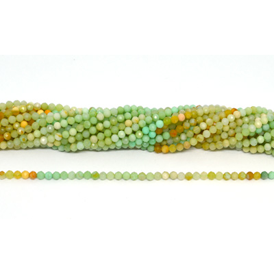 Jade Graded 4mm Faceted Round strand 100 beads