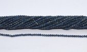Sapphire 2mm Faceted round strand 194 beads-beads incl pearls-Beadthemup