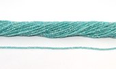 Amazonite 2mm Faceted round strand 220 beads-beads incl pearls-Beadthemup
