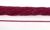 Red Jade 2mm Faceted round strand 185 beads-beads incl pearls-Beadthemup