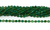 Green Onyx 6mm Faceted Energy bar strand 49 beads-beads incl pearls-Beadthemup