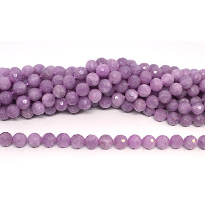Purple Jade 10mm Faceted round strand 40 beads