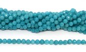 Dyed Amazonite 8mm Faceted Round Strand 50 beads-beads incl pearls-Beadthemup