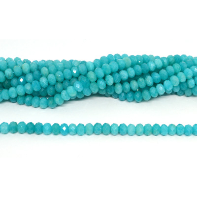 Dyed Amazonite 4x8mm Faceted Rondel Strand 73 beads