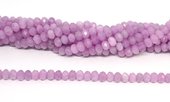 Purple Jade 4x8mm Faceted rondel strand 66 beads-beads incl pearls-Beadthemup