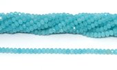 Dyed Amazonite 4x6mm Faceted Rondel Strand 85 beads-beads incl pearls-Beadthemup