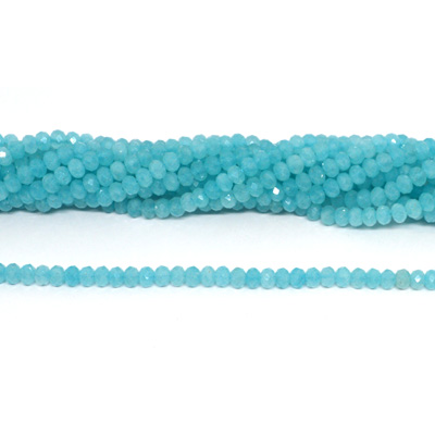 Dyed Amazonite 4x6mm Faceted Rondel Strand 85 beads