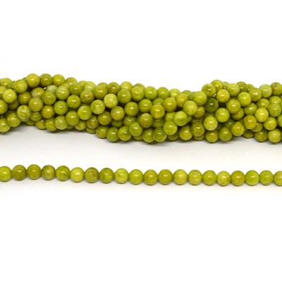 Green Opal A+ 8mm Polished Round strand 50 beads