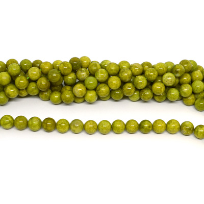 Green Opal A+ 12mm Polished Round strand 33 beads