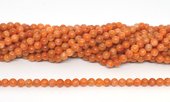 Orange Calcite A+ 6mm polished round strand 65 beads-beads incl pearls-Beadthemup