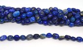 Lapis Lazuli 12x10mm polished Nugget strand 35 beads-beads incl pearls-Beadthemup