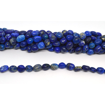 Lapis Lazuli 12x10mm polished Nugget strand 35 beads