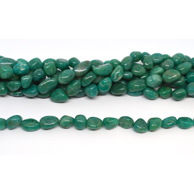 Russian Amazonite 12x10mm polished Nugget strand 40 beads