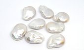 Freshwater Pearl 32x22mm EACH NO HOLE (we can drill)-beads incl pearls-Beadthemup