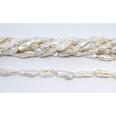 Freshwater Pearl Biwa 22x10mm strand 17 beads