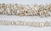 Freshwater Pearl side drill Biwa 16xmm strand 70 beads-beads incl pearls-Beadthemup