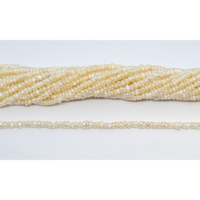 Freshwater Pearl Keshi centre drill 4x2mm strand 170 beads