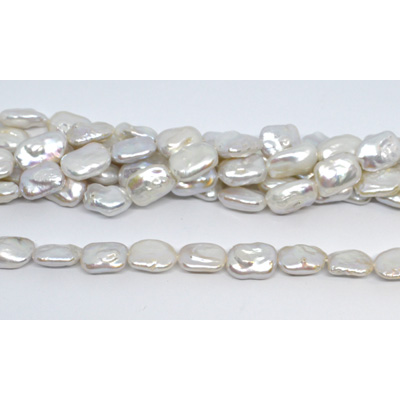 Freshwater Pearl rectangle 17x11mm strand 22 beads
