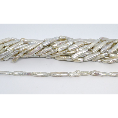 Freshwater Pearl Biwa 20x5mm strand 18 beads